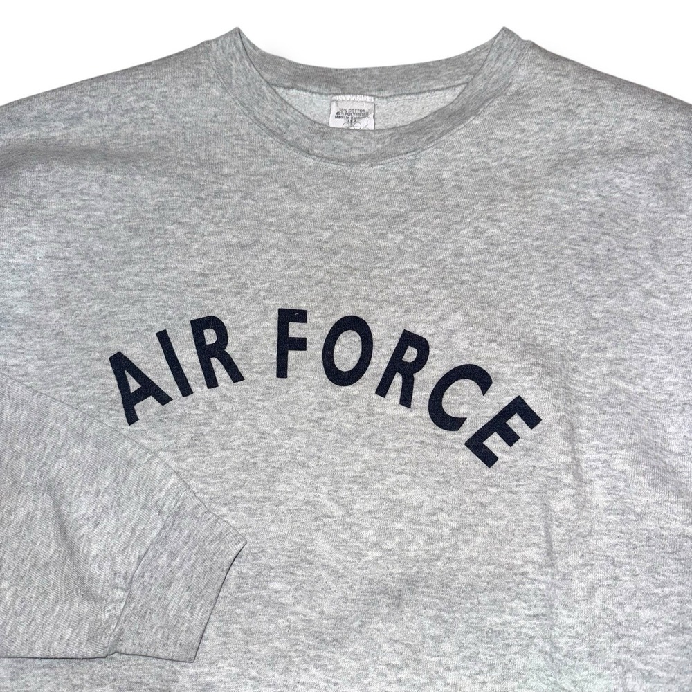 Vintage AIR FORCE Sweatshirt Men Large 90s USAF Pullover Crewneck USA Made